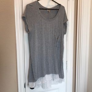 Anthropologie Bordeaux tunic